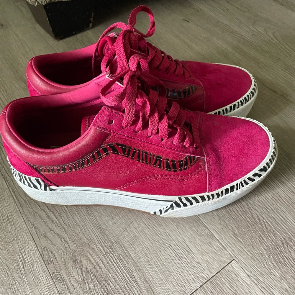 Vans Pink Platform Shoes
